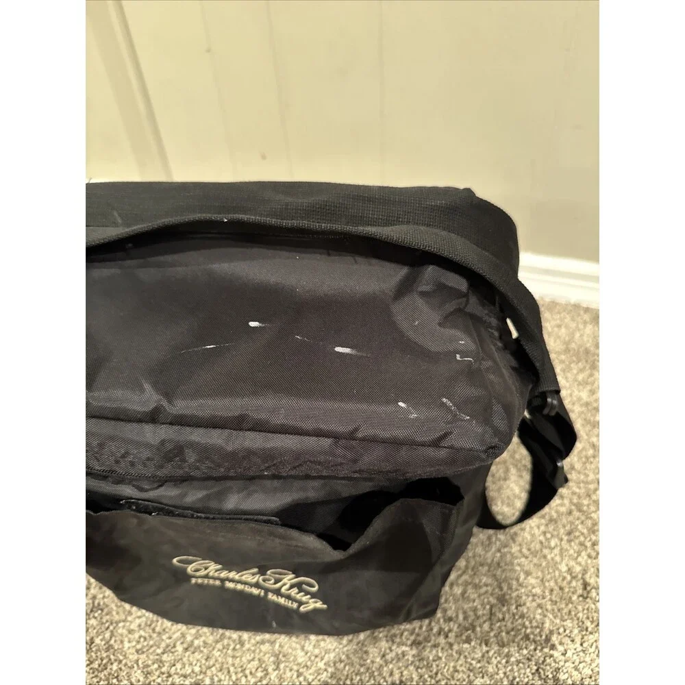 Cool Tote Adjustable Strap Black Cooler Bag With Charles Krug Logo